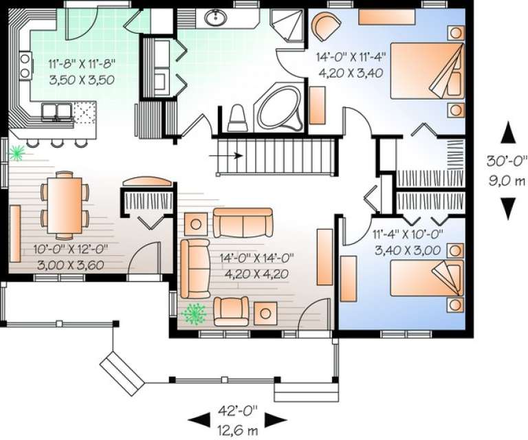 House Plan House Plan #6484 Drawing 1