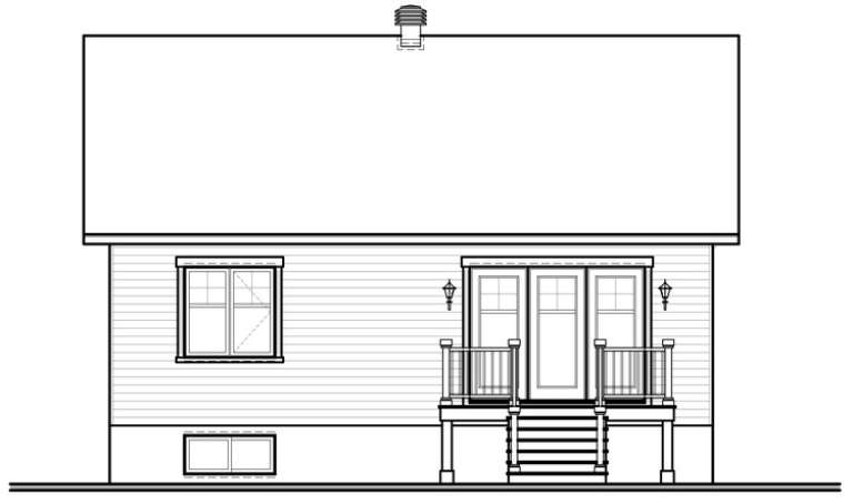 Small House Plan #034-00191 Elevation Photo