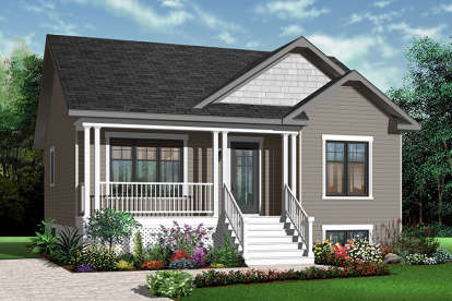 Small House Plan #034-00191 Elevation Photo