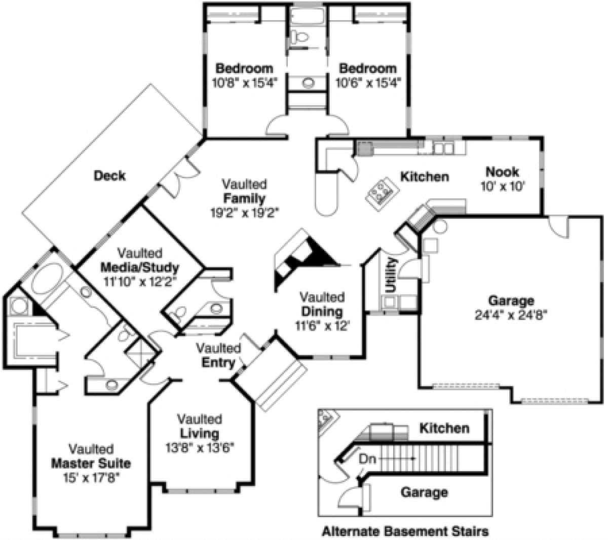 Floorplan for House Plan #035-00002