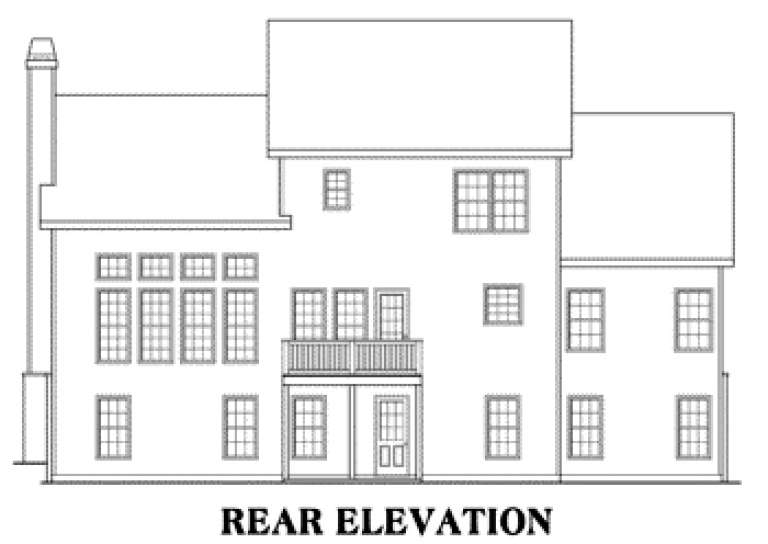 Traditional House Plan #009-00048 Elevation Photo