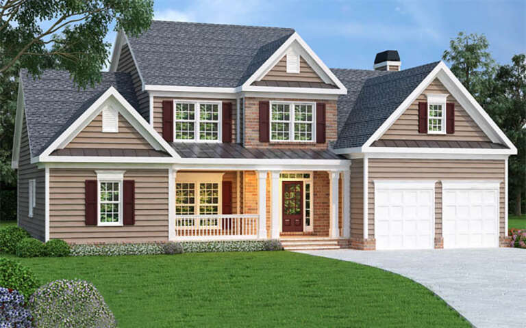 House Plan House Plan #65 Angled Front Elevation