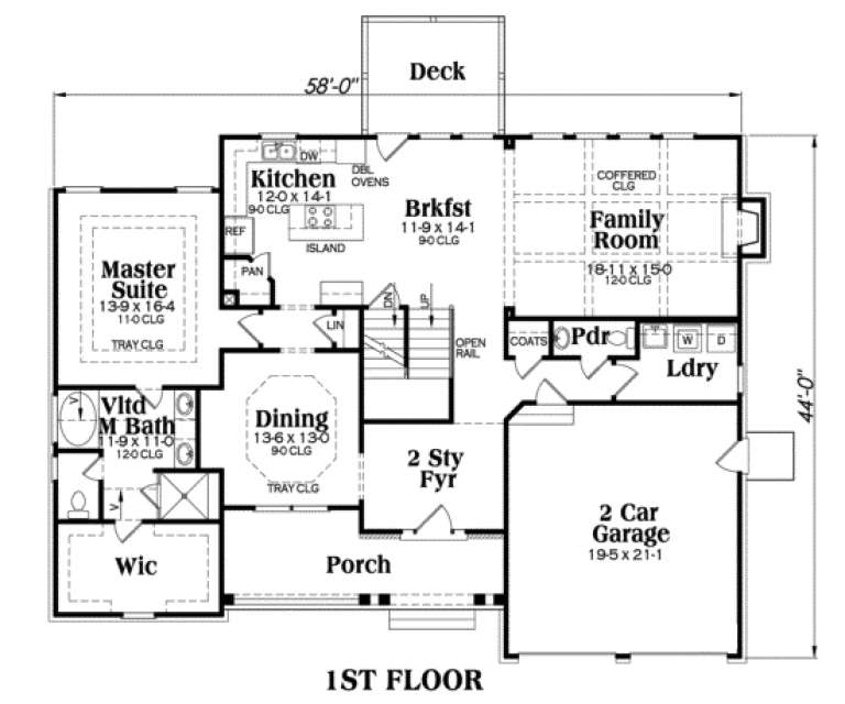 House Plan House Plan #65 Drawing 1