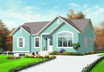 Traditional House Plan #034-00195 Elevation Photo