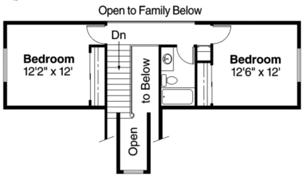 Second Floor for House Plan #035-00004
