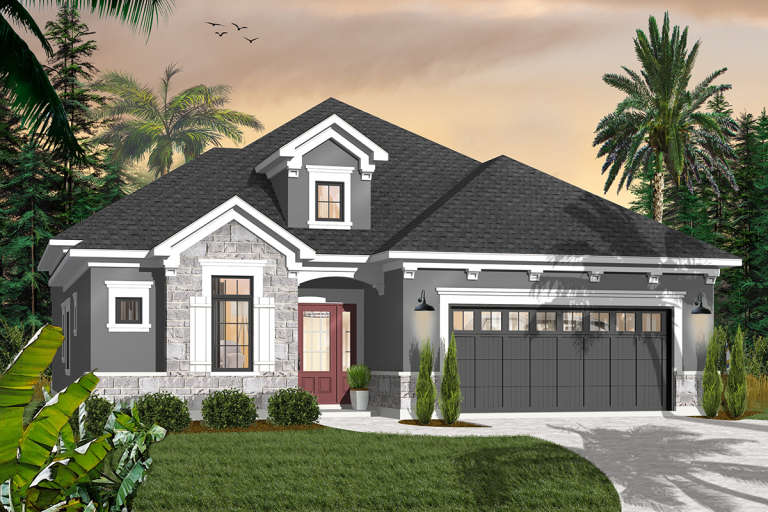 House Plan House Plan #6513 Front Elevation 
