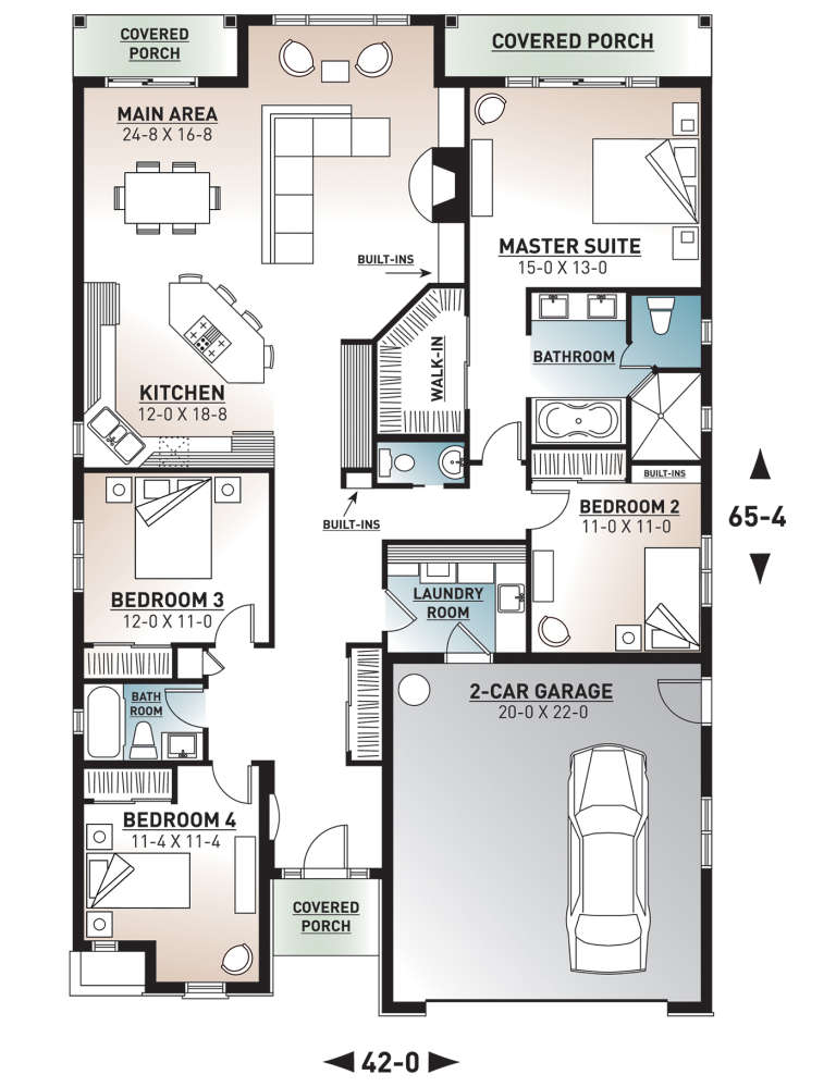 House Plan House Plan #6513 Drawing 1