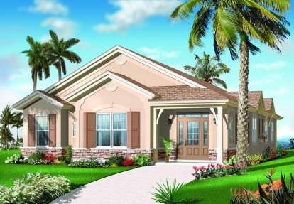 4 Bed, 2 Bath, 2336 Square Foot House Plan - #034-00201