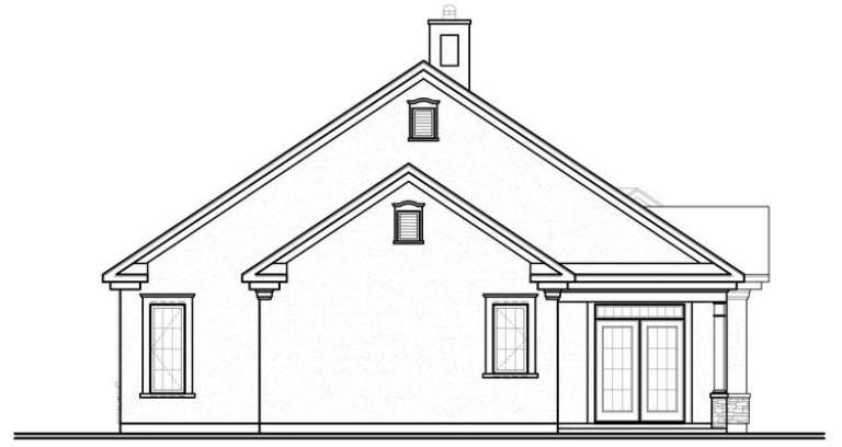 Traditional House Plan #034-00202 Elevation Photo