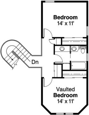 Second Floor for House Plan #035-00007