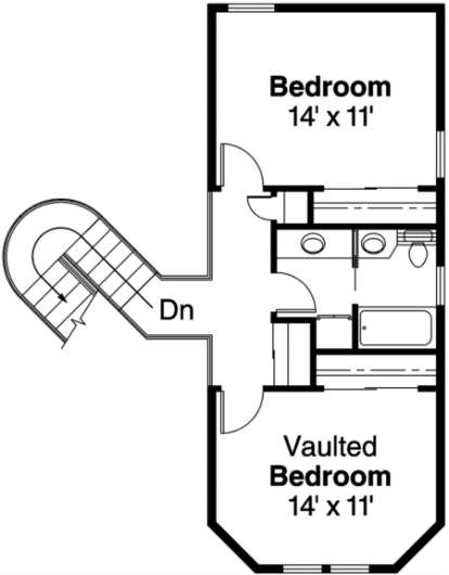 Second Floor for House Plan #035-00007
