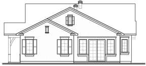 Narrow Lot House Plan #034-00203 Elevation Photo