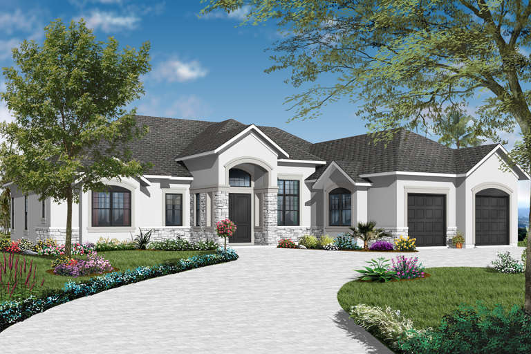House Plan House Plan #6546 Front Elevation 