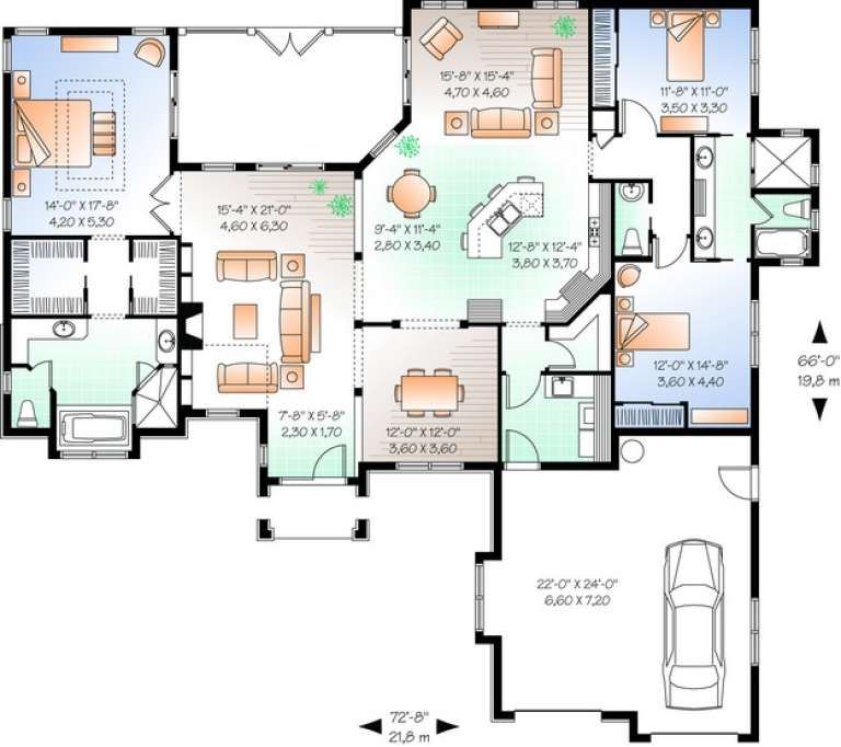 House Plan House Plan #6546 Drawing 1