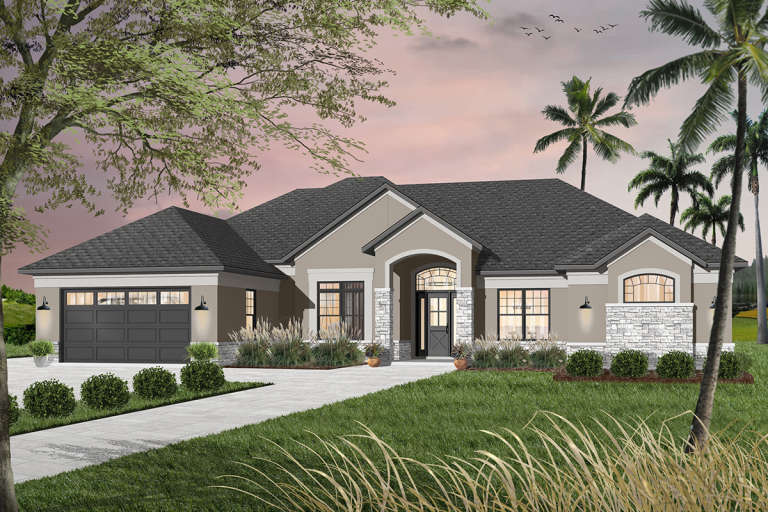 House Plan House Plan #6548 Front Elevation 