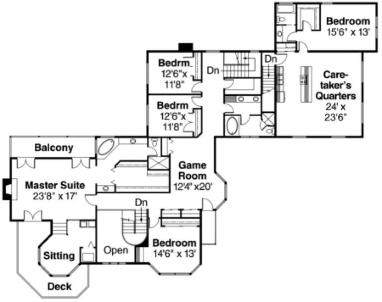 House Plan House Plan #655 Drawing 2