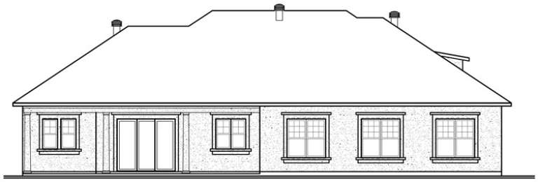 Florida House Plan #034-00208 Elevation Photo