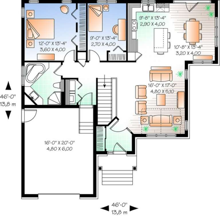 House Plan House Plan #6565 Drawing 1