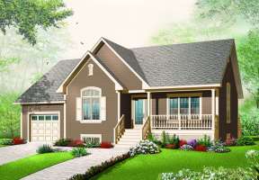 Country House Plan #034-00210 Elevation Photo