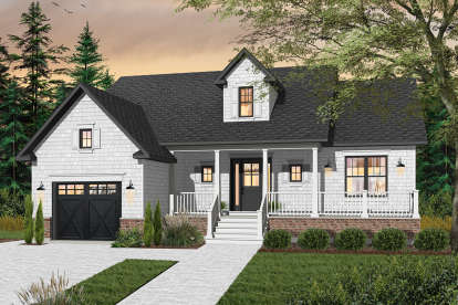 Bungalow House Plan #034-00211 Elevation Photo