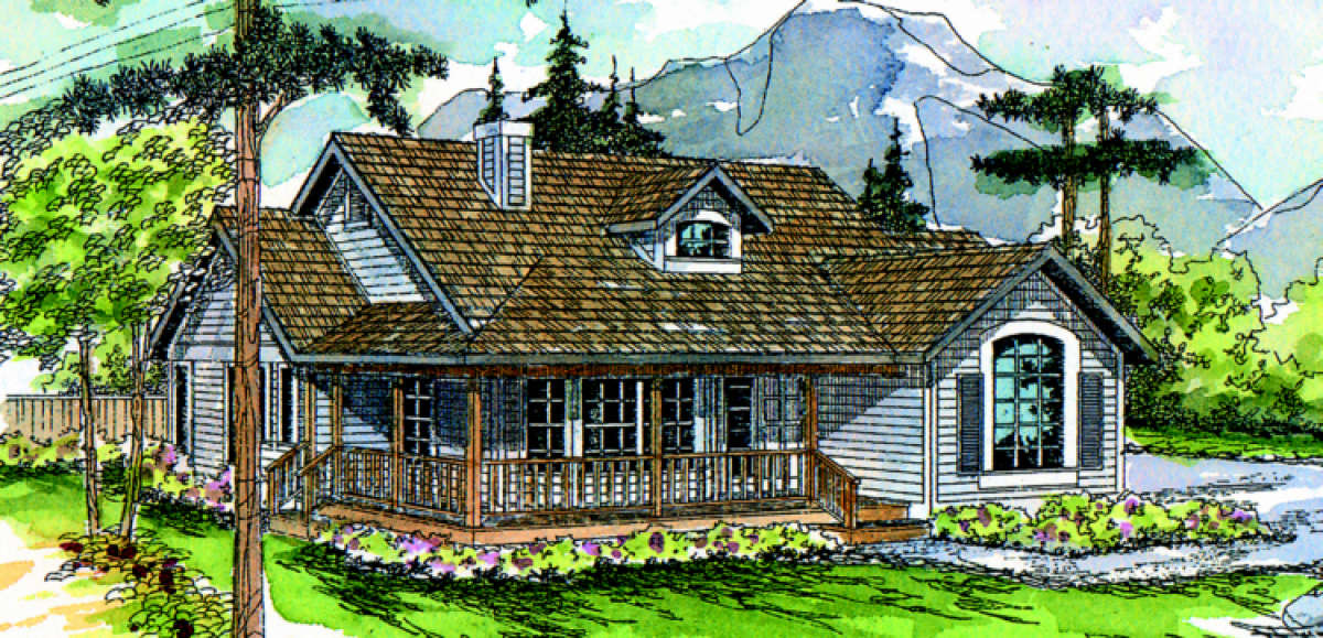 Country House Plan #035-00012 Elevation Photo