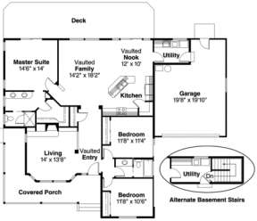 Floorplan for House Plan #035-00012