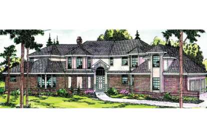 European House Plan #035-00013 Elevation Photo