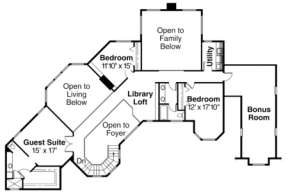 Second Floor for House Plan #035-00013