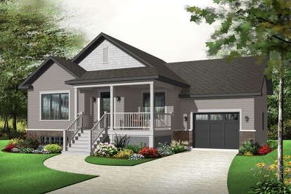 Country House Plan #034-00213 Elevation Photo