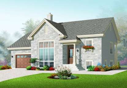 European House Plan #034-00215 Elevation Photo