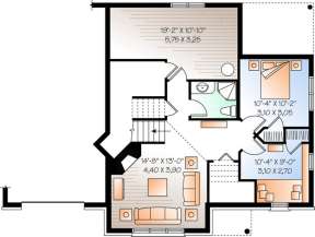 Floorplan 1 for House Plan #034-00215