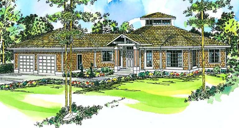 Vacation House Plan #035-00015 Elevation Photo