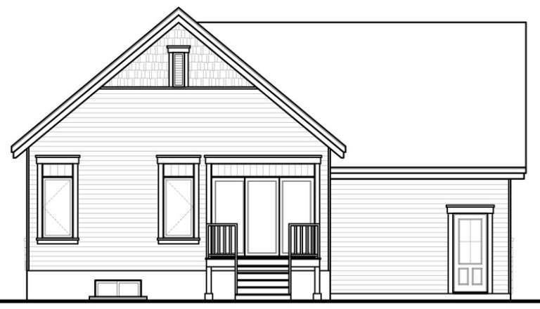 Bungalow House Plan #034-00218 Elevation Photo