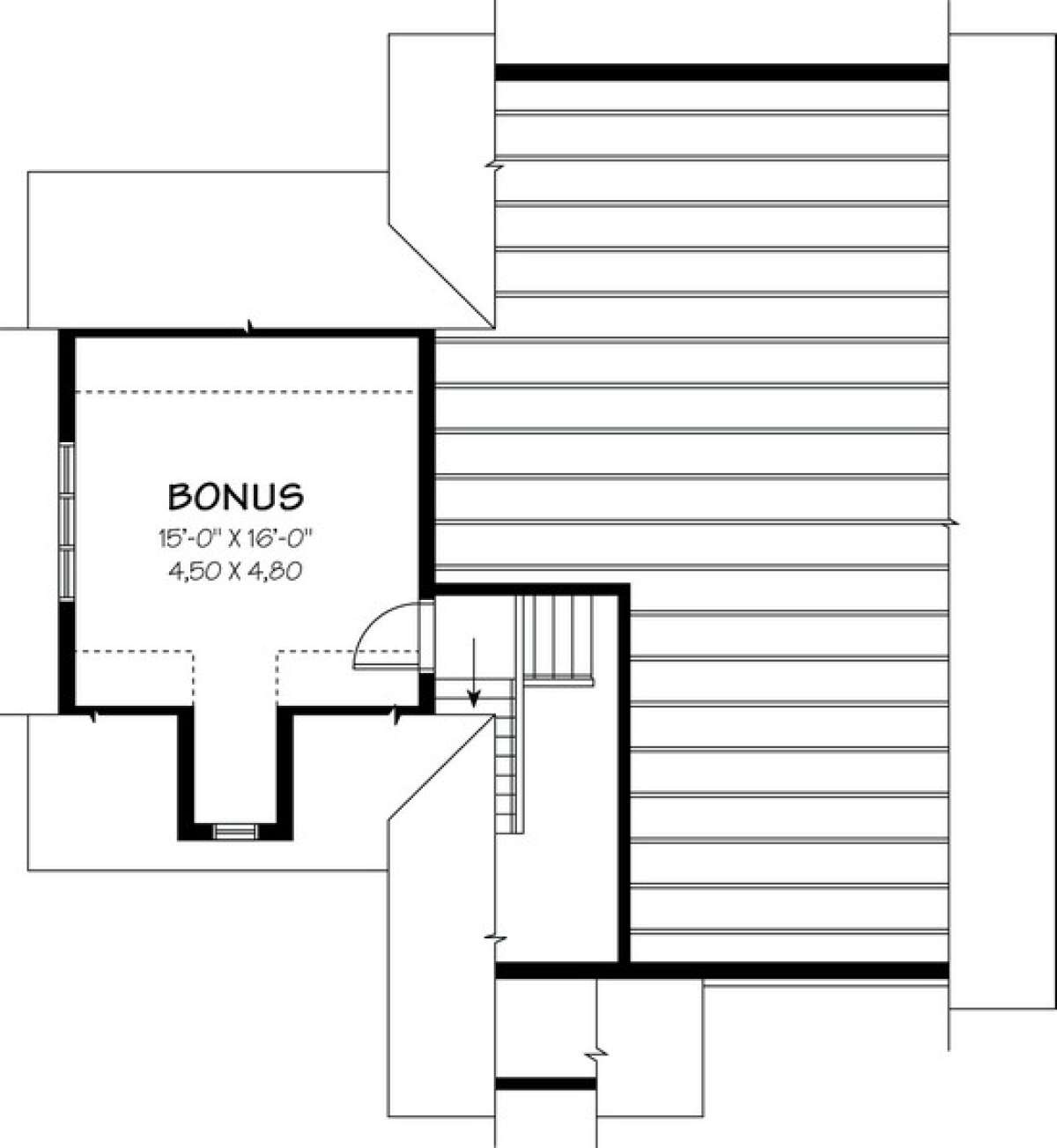 Floorplan 2 for House Plan #034-00218