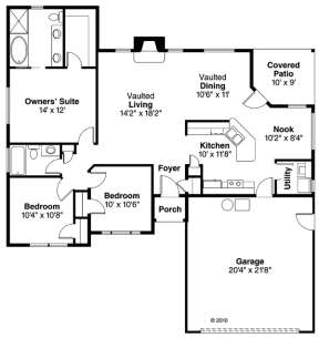 Floor Plan for House Plan #035-00018