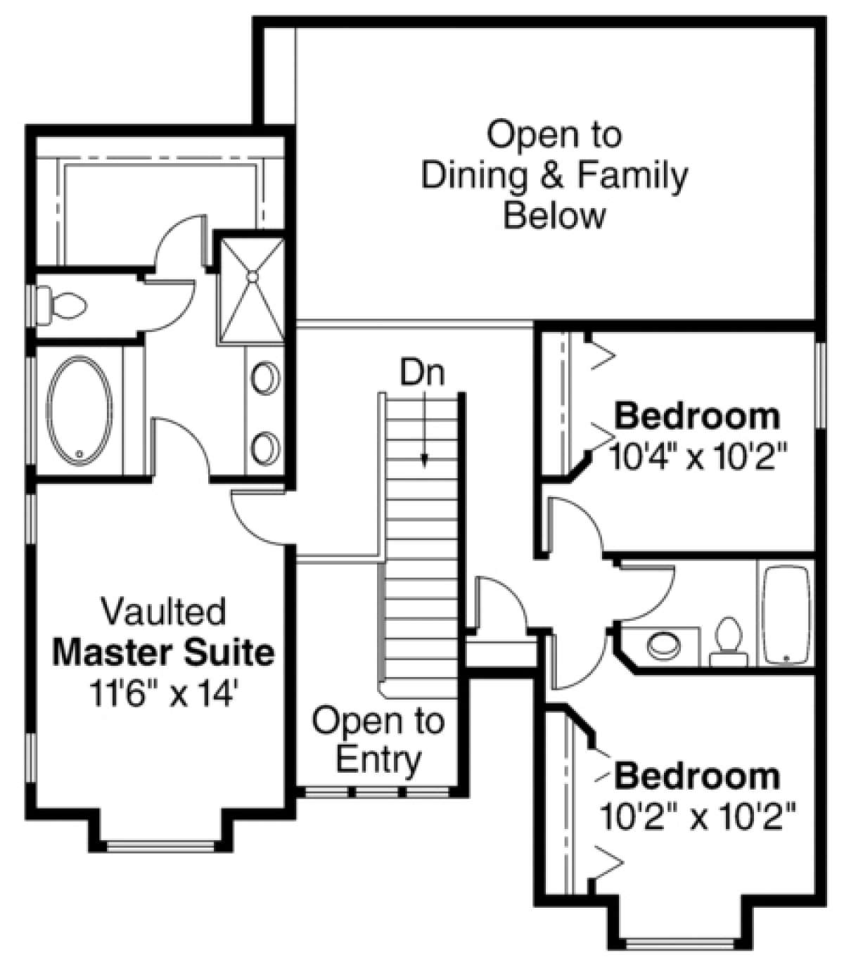 Floorplan 2 for House Plan #035-00020
