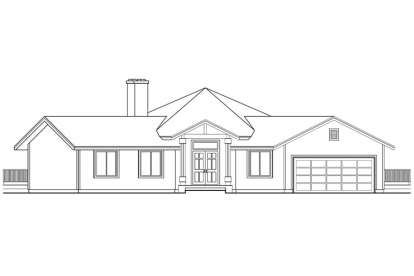 Craftsman House Plan #035-00021 Elevation Photo