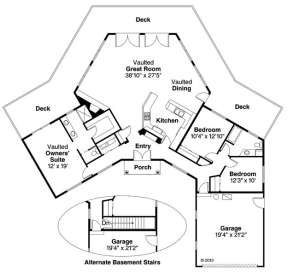 Floorplan for House Plan #035-00021