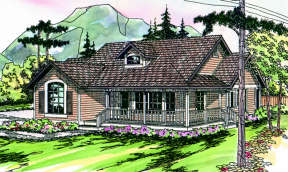 Ranch House Plan #035-00023 Elevation Photo