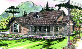 Ranch House Plan #035-00023 Elevation Photo