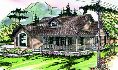 3 Bed, 2 Bath, 1901 Square Foot House Plan - #035-00023