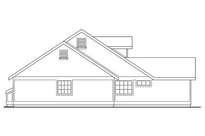 Ranch House Plan #035-00023 Elevation Photo