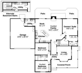 Floorplan for House Plan #035-00023