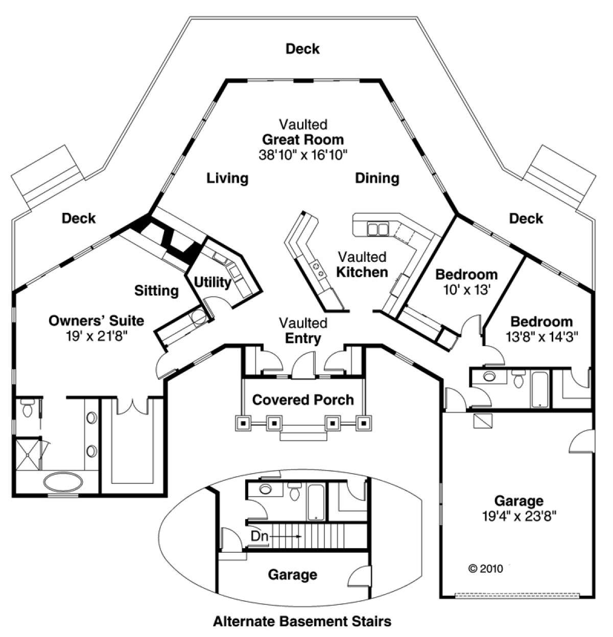 Floorplan for House Plan #035-00025