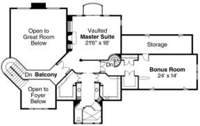 Floorplan 2 for House Plan #035-00027