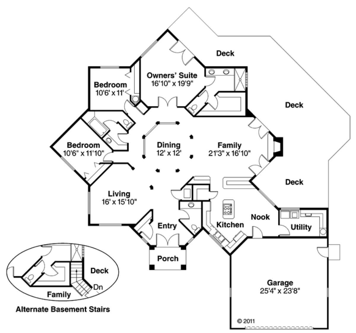 Floorplan for House Plan #035-00028
