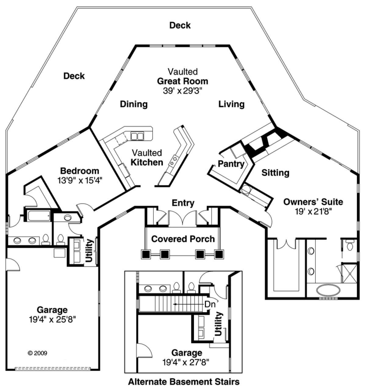 Floorplan for House Plan #035-00029