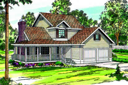3 Bed, 2 Bath, 1764 Square Foot House Plan - #035-00031