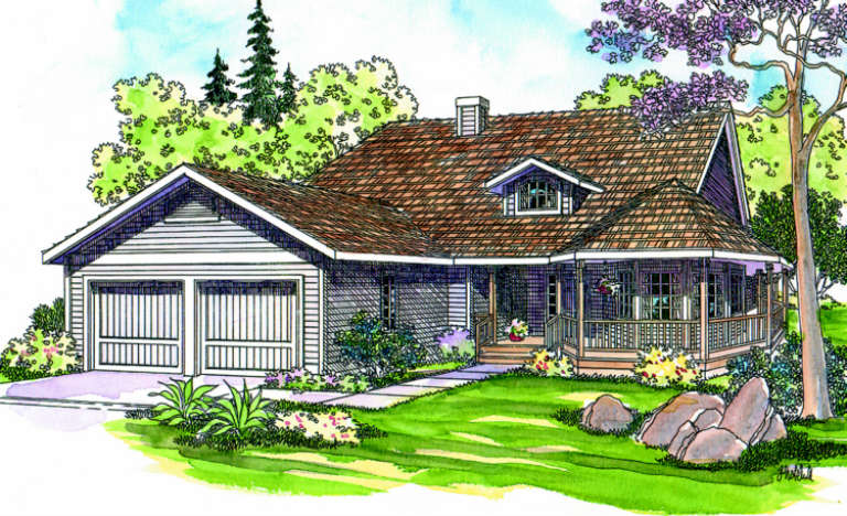 Traditional House Plan #035-00033 Elevation Photo