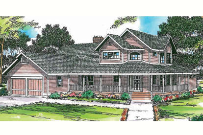 3 Bed, 2 Bath, 2714 Square Foot House Plan - #035-00034